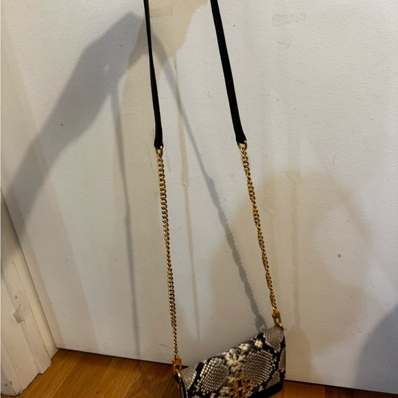 Tory Burch Snakeskin and Black Crossbody Bag - Picture 2 of 5